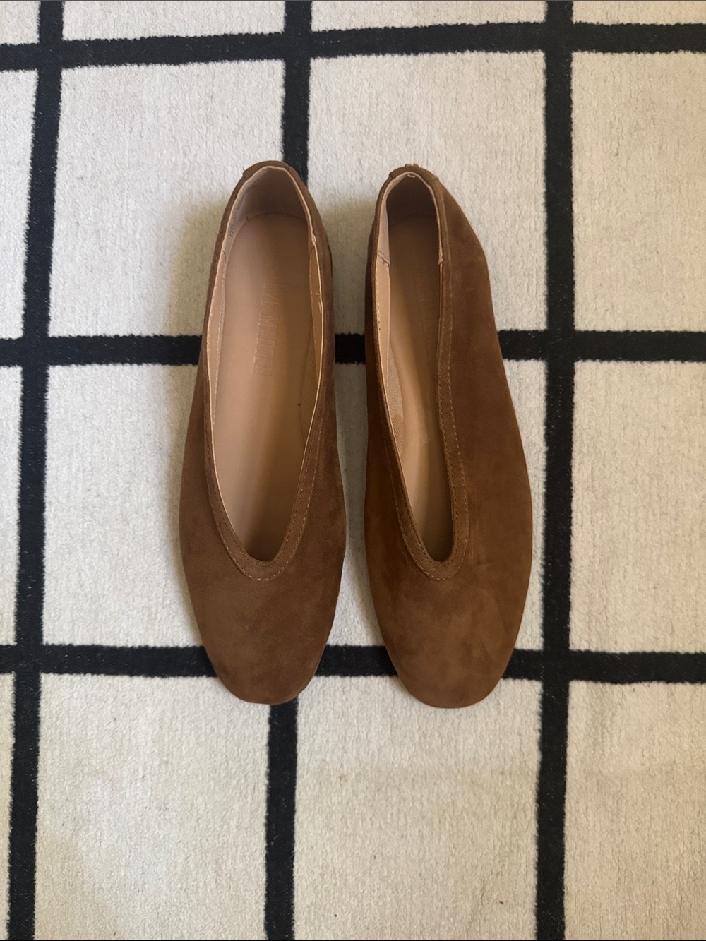 Steve Madden Suede Slip-On Leni Flats in Chestnut size 5.5